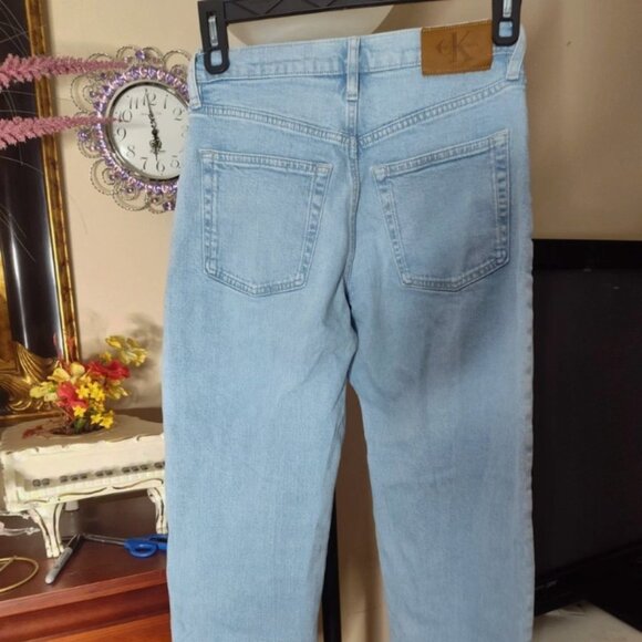 Calvin Klein Jeans 90's Loose Straight Jeans Light Wash Size W25 - Picture 3 of 9